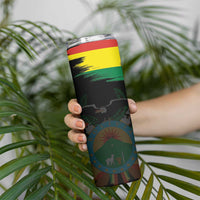 Bolivia Andean Condor Skinny Tumbler Grunge Flag Motif