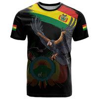 Bolivia Andean Condor T Shirt Grunge Flag Motif