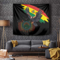 Bolivia Andean Condor Tapestry Grunge Flag Motif