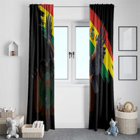 Bolivia Andean Condor Window Curtain Grunge Flag Motif