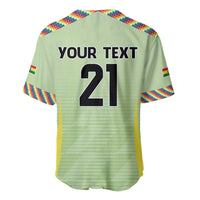 Bolivia Football Custom Baseball Jersey Wiphala Flag Pattern Spirit