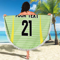 Bolivia Football Custom Beach Blanket Wiphala Flag Pattern Spirit