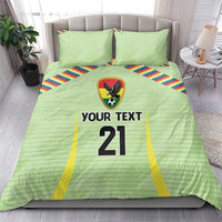 Bolivia Football Custom Bedding Set Wiphala Flag Pattern Spirit