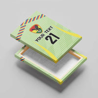 Bolivia Football Custom Canvas Wall Art Wiphala Flag Pattern Spirit