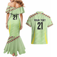 Bolivia Football Custom Couples Matching Mermaid Dress and Hawaiian Shirt Wiphala Flag Pattern Spirit