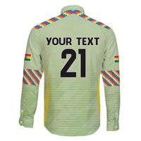 Bolivia Football Custom Family Matching Off The Shoulder Long Sleeve Dress and Hawaiian Shirt Wiphala Flag Pattern Spirit