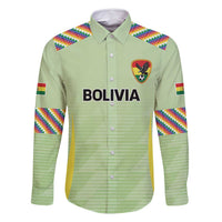 Bolivia Football Custom Family Matching Off Shoulder Maxi Dress and Hawaiian Shirt Wiphala Flag Pattern Spirit