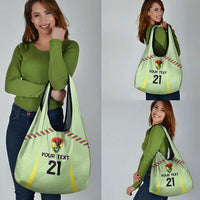 Bolivia Football Custom Grocery Bag Wiphala Flag Pattern Spirit