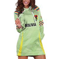 Bolivia Football Custom Hoodie Dress Wiphala Flag Pattern Spirit