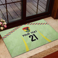 Bolivia Football Custom Rubber Doormat Wiphala Flag Pattern Spirit