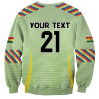 Bolivia Football Custom Sweatshirt Wiphala Flag Pattern Spirit