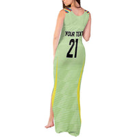 Bolivia Football Custom Tank Maxi Dress Wiphala Flag Pattern Spirit