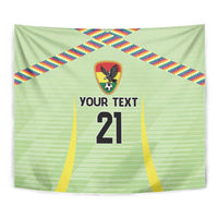 Bolivia Football Custom Tapestry Wiphala Flag Pattern Spirit