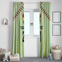 Bolivia Football Custom Window Curtain Wiphala Flag Pattern Spirit