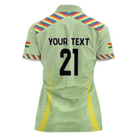 Bolivia Football Custom Women Polo Shirt Wiphala Flag Pattern Spirit