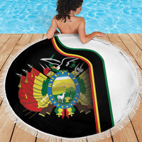 Bolivia Simple Coat of Arm Beach Blanket