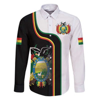 Bolivia Simple Coat of Arm Family Matching Puletasi and Hawaiian Shirt