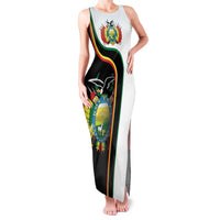 Bolivia Simple Coat of Arm Family Matching Tank Maxi Dress and Hawaiian Shirt