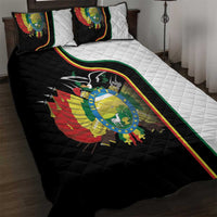 Bolivia Simple Coat of Arm Quilt Bed Set