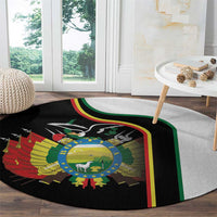 Bolivia Simple Coat of Arm Round Carpet
