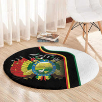 Bolivia Simple Coat of Arm Round Carpet