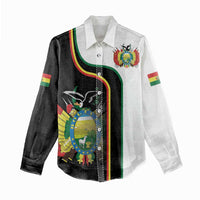 Bolivia Simple Coat of Arm Women Casual Shirt