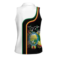 Bolivia Simple Coat of Arm Women Sleeveless Polo Shirt