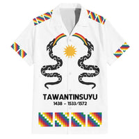 Inca Empire Tawantinsuyu Family Matching Off The Shoulder Long Sleeve Dress and Hawaiian Shirt Realm of the Four Parts