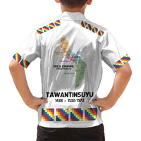 Inca Empire Tawantinsuyu Family Matching Puletasi and Hawaiian Shirt Realm of the Four Parts