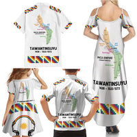 Inca Empire Tawantinsuyu Family Matching Summer Maxi Dress and Hawaiian Shirt Realm of the Four Parts