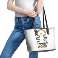 Inca Empire Tawantinsuyu Leather Tote Bag Realm of the Four Parts
