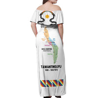 Inca Empire Tawantinsuyu Off Shoulder Maxi Dress Realm of the Four Parts
