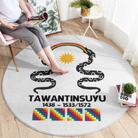 Inca Empire Tawantinsuyu Round Carpet Realm of the Four Parts