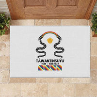 Inca Empire Tawantinsuyu Rubber Doormat Realm of the Four Parts