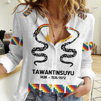 Inca Empire Tawantinsuyu Women Casual Shirt Realm of the Four Parts