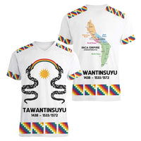 Inca Empire Tawantinsuyu Women V-Neck T-Shirt Realm of the Four Parts