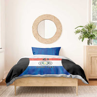 Paraguay Football Custom Bedding Set Come On Albirroja with Flag Style
