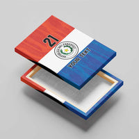 Paraguay Football Custom Canvas Wall Art Come On Albirroja with Flag Style