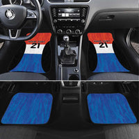 Paraguay Football Custom Car Mats Come On Albirroja with Flag Style