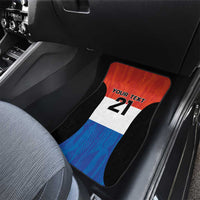 Paraguay Football Custom Car Mats Come On Albirroja with Flag Style