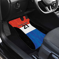 Paraguay Football Custom Car Mats Come On Albirroja with Flag Style
