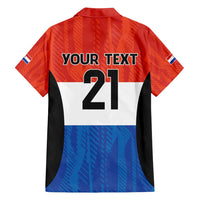 Paraguay Football Custom Family Matching Long Sleeve Bodycon Dress and Hawaiian Shirt Come On Albirroja with Flag Style