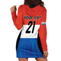 Paraguay Football Custom Hoodie Dress Come On Albirroja with Flag Style