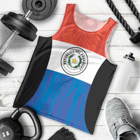 Paraguay Football Custom Men Tank Top Come On Albirroja with Flag Style