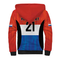 Paraguay Football Custom Sherpa Hoodie Come On Albirroja with Flag Style