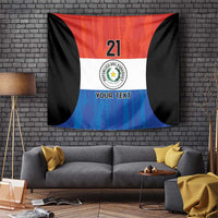 Paraguay Football Custom Tapestry Come On Albirroja with Flag Style