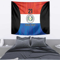 Paraguay Football Custom Tapestry Come On Albirroja with Flag Style