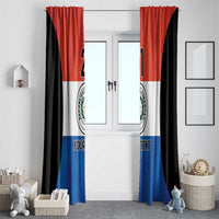 Paraguay Football Custom Window Curtain Come On Albirroja with Flag Style