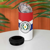 Paraguay Paz y justicia 4 in 1 Can Cooler Tumbler Coat of arms of Paraguay