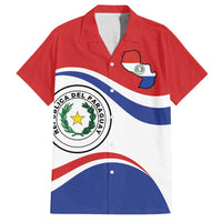 Paraguay Paz y justicia Family Matching Off Shoulder Maxi Dress and Hawaiian Shirt Coat of arms of Paraguay